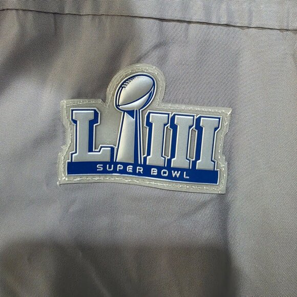 Super Bowl LIII Official Guest Services Jacket Men’s Large Gray Zip Up - Picture 4 of 15
